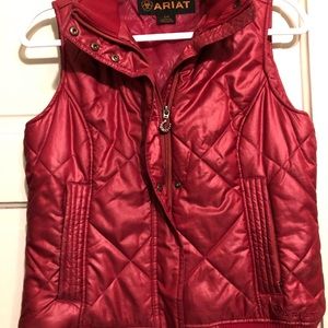 Ariat down puffer vest womens small like new